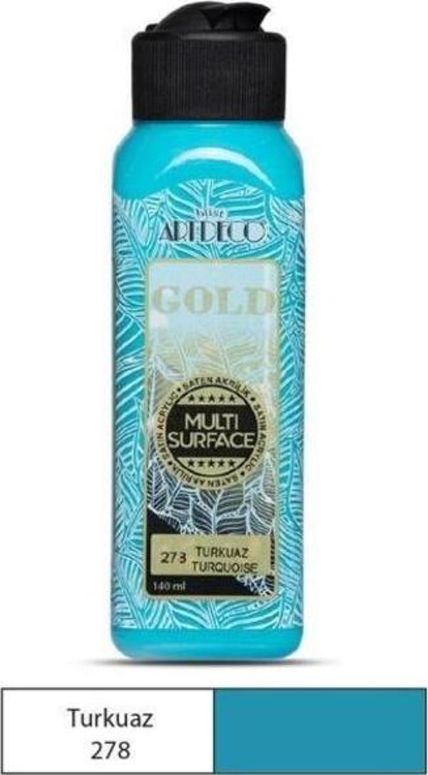 Artdeco Gold Multi Surface Akrilik Boya 140 ml. 278 TURKUAZ - Image 1