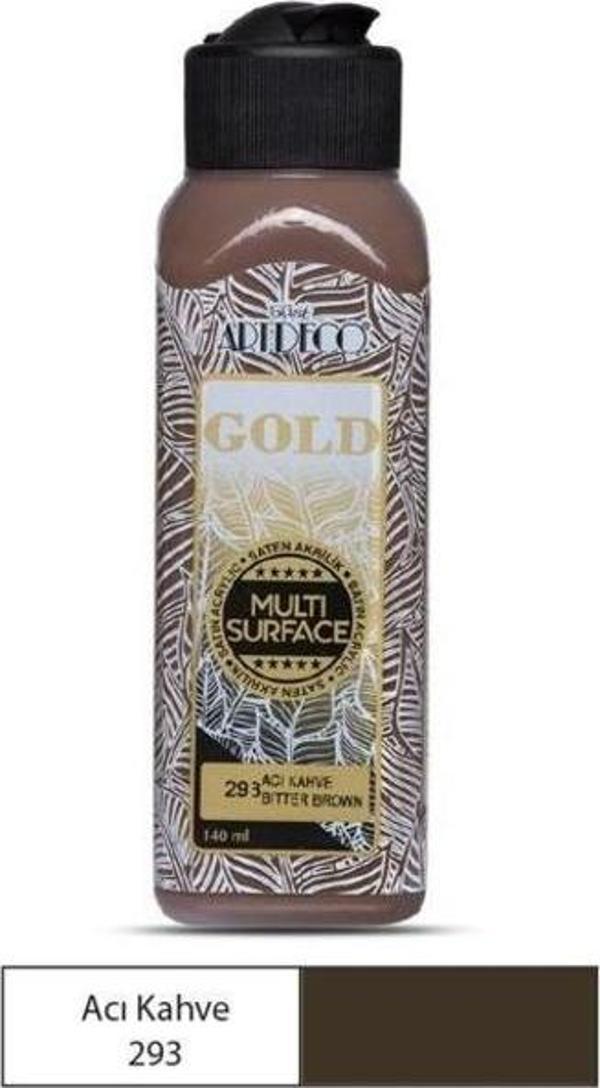 Artdeco Gold Multi Surface Akrilik Boya 140 ml. 293 ACI KAHVE - Image 1