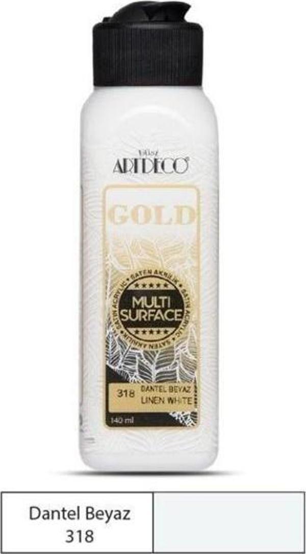Artdeco Gold Multi Surface Akrilik Boya 140 ml. 318 DANTEL BEYAZ - Image 1