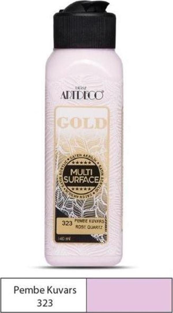 Artdeco Gold Multi Surface Akrilik Boya 140 ml. 323 PEMBE KUVARS - Image 1