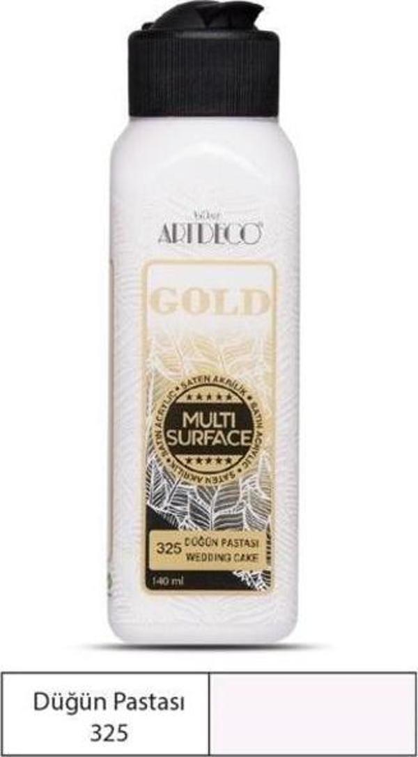 Artdeco Gold Multi Surface Akrilik Boya 140 ml. 325 DÜĞÜN PASTASI - Image 1