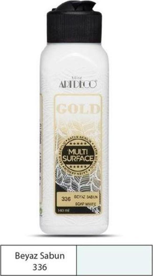 Artdeco Gold Multi Surface Akrilik Boya 140 ml. 336 BEYAZ SABUN - Image 1