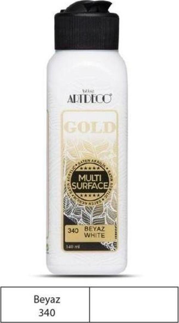 Artdeco Gold Multi Surface Akrilik Boya 140 ml. 340 BEYAZ - Image 1