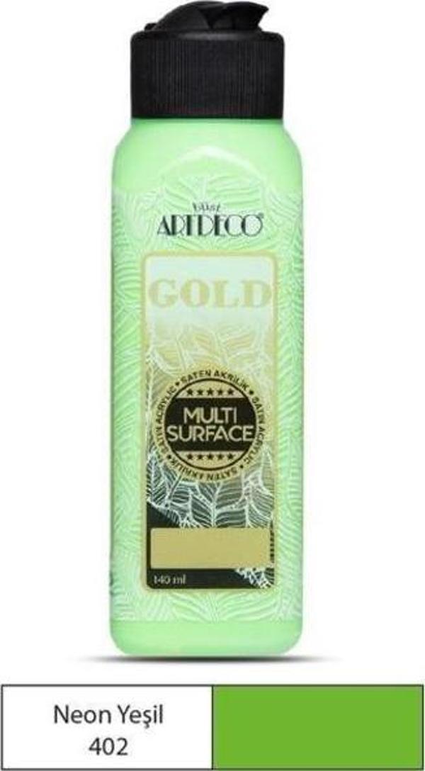 Artdeco Gold Multi Surface Akrilik Boya 140 ml. 402 NEON YEŞİL - Image 1