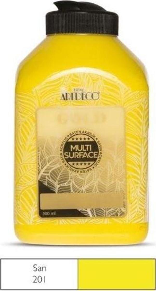 Artdeco Gold Multi Surface Akrilik Boya 500 ml. 201 SARI - Image 1