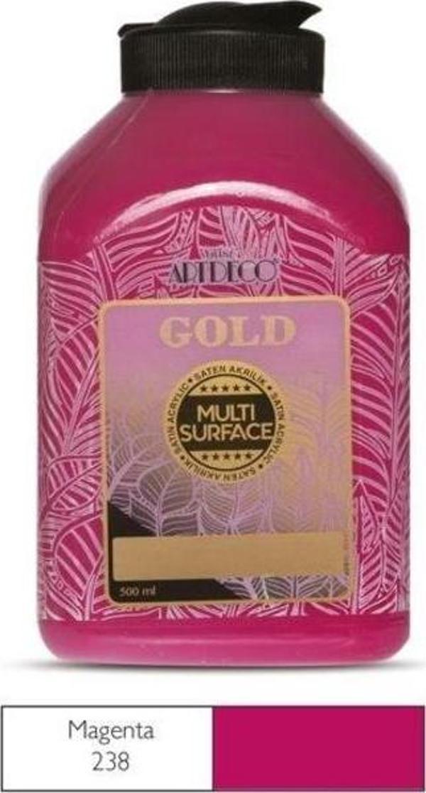 Artdeco Gold Multi Surface Akrilik Boya 500 ml. 238 MAGENTA - Image 1