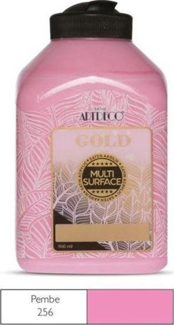 Artdeco Gold Multi Surface Akrilik Boya 500 ml. 256 PEMBE - Image 1