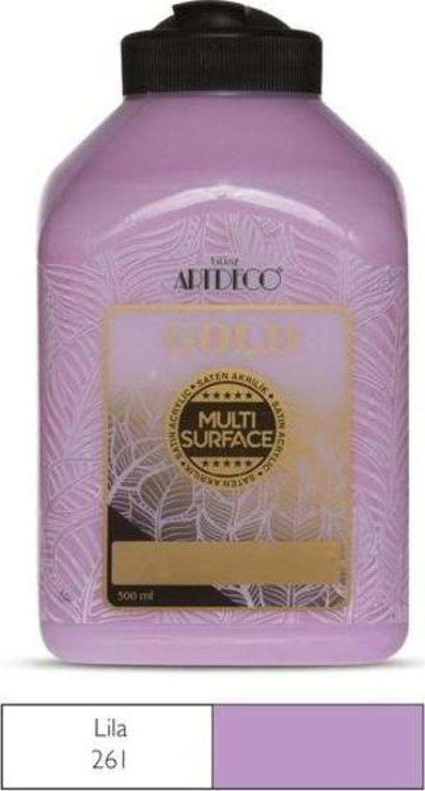 Artdeco Gold Multi Surface Akrilik Boya 500 ml. 261 LİLA - Image 1