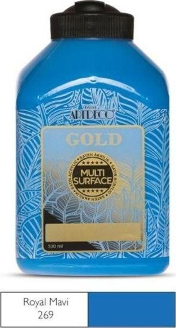 Artdeco Gold Multi Surface Akrilik Boya 500 ml. 269 ROYAL MAVİ - Image 1