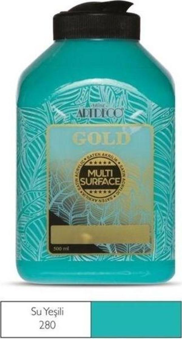Artdeco Gold Multi Surface Akrilik Boya 500 ml. 280 SU YEŞİLİ - Image 1
