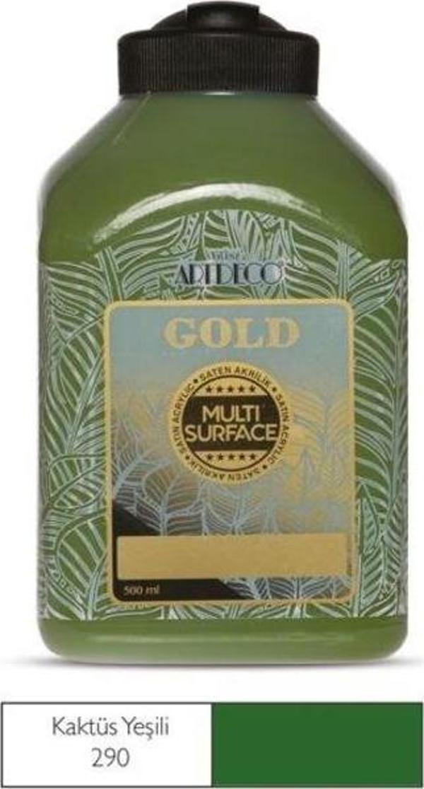 Artdeco Gold Multi Surface Akrilik Boya 500 ml. 290 KAKTÜS YEŞİLİ - Image 1