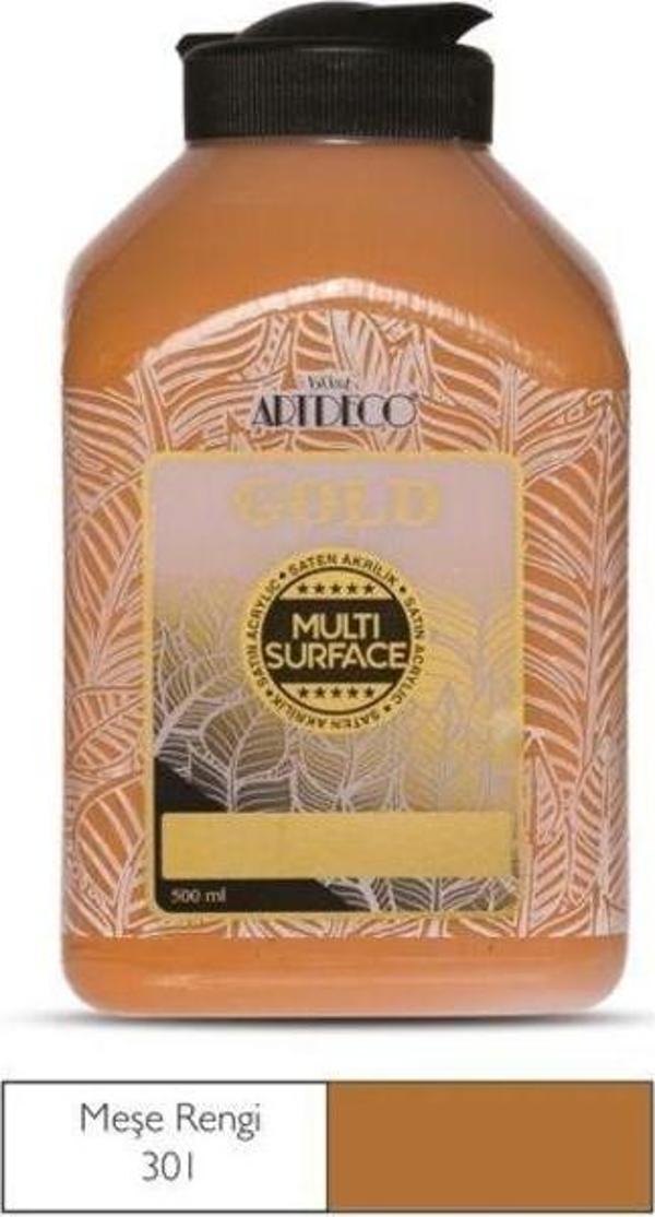 Artdeco Gold Multi Surface Akrilik Boya 500 ml. 301 MEŞE RENGİ - Image 1