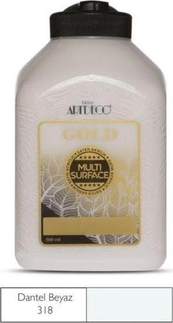 Artdeco Gold Multi Surface Akrilik Boya 500 ml. 318 DANTEL BEYAZ - Image 1