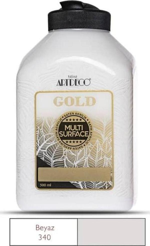 Artdeco Gold Multi Surface Akrilik Boya 500 ml. 340 BEYAZ - Image 1
