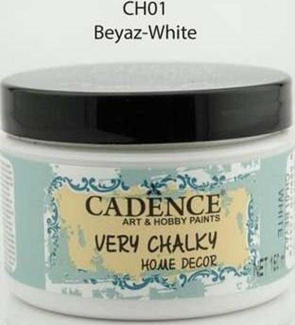 Cadence Very Chalky Home Decor Mobilya Boyası 150 ml. CH-01 BEYAZ - Image 1
