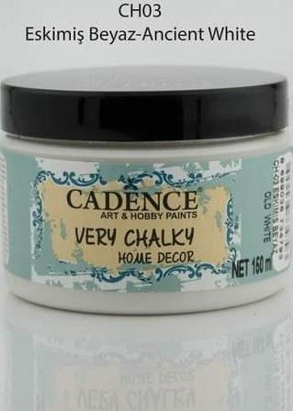 Cadence Very Chalky Home Decor Mobilya Boyası 150 ml. CH-03 ESKİMİŞ BEYAZ - Image 1