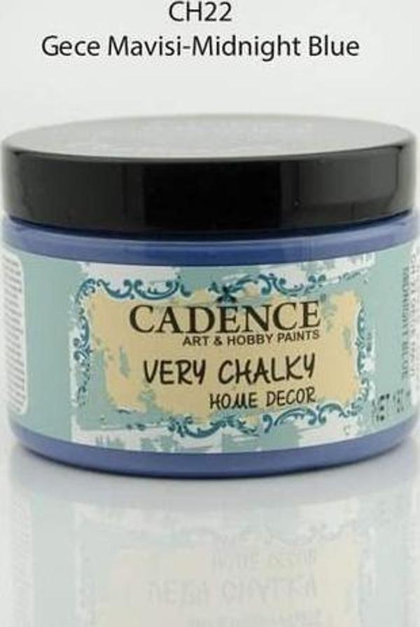 Cadence Very Chalky Home Decor Mobilya Boyası 150 ml. CH-22 GECE MAVİ - Image 1