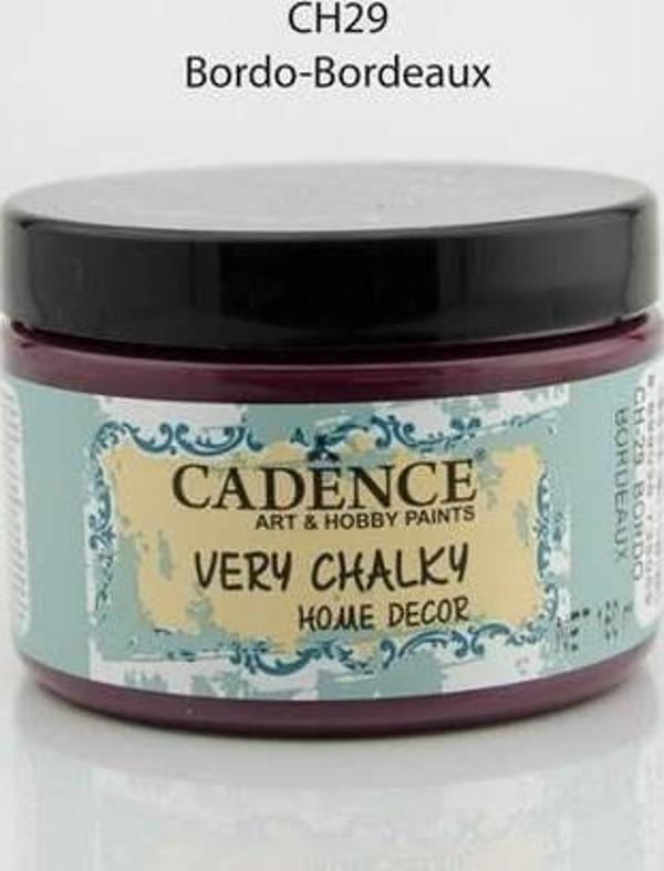 Cadence Very Chalky Home Decor Mobilya Boyası 150 ml. CH-29 BORDO - Image 1