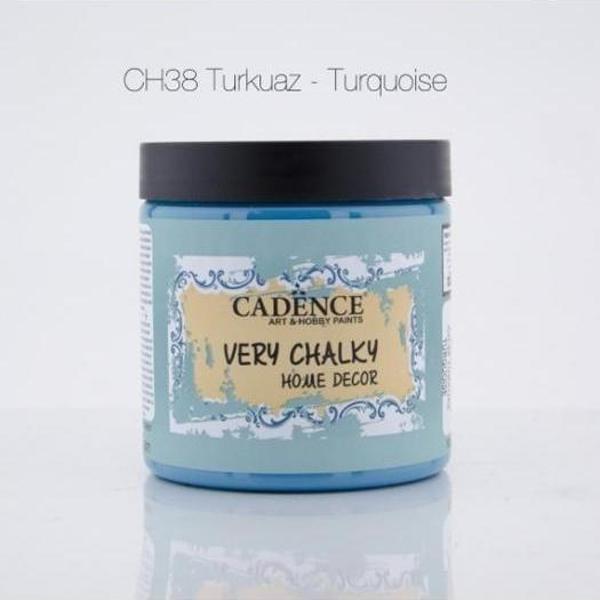 Cadence Very Chalky Home Decor Mobilya Boyası 500 ml. CH-38 TURKUAZ - Image 1