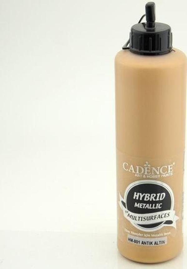 Cadence Hybrid Multisurface Metalik Boya 500 ml. HM-801 ANTİK ALTIN - Image 1