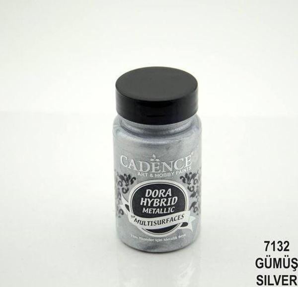 Cadence Dora Hybrid Metallic For Multisurfaces Her Yüzey İçin Akrilik Boya 90 ml. 7132 GÜMÜŞ - Image 1
