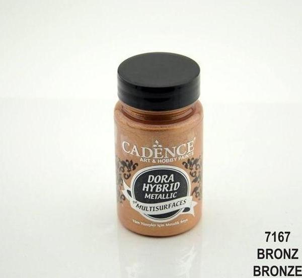 Cadence Dora Hybrid Metallic For Multisurfaces Her Yüzey İçin Akrilik Boya 90 ml. 7167 BRONZ - Image 1