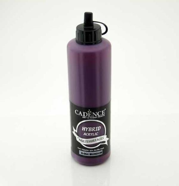 Cadence Hybrid Multisurface Akrilik Boya 500 ml. H-064 MÜRDÜM - Image 1