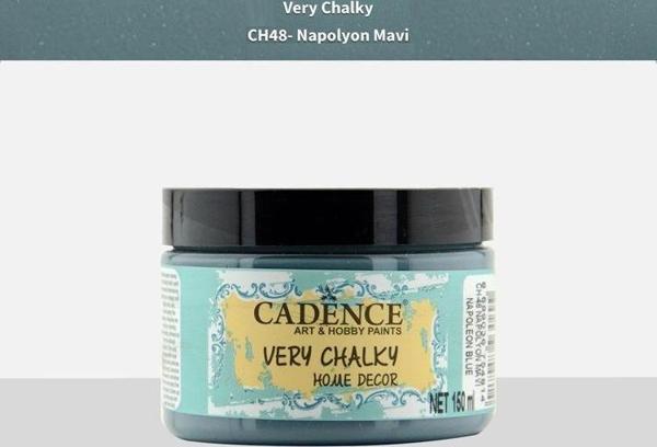 Cadence Very Chalky Home Decor Mobilya Boyası 150 ml. CH-48 NAPOLYON MAVİ - Image 1