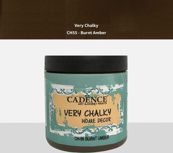 Cadence Very Chalky Home Decor Mobilya Boyası 500 ml. CH-55 BURNT UMBER - Image 1