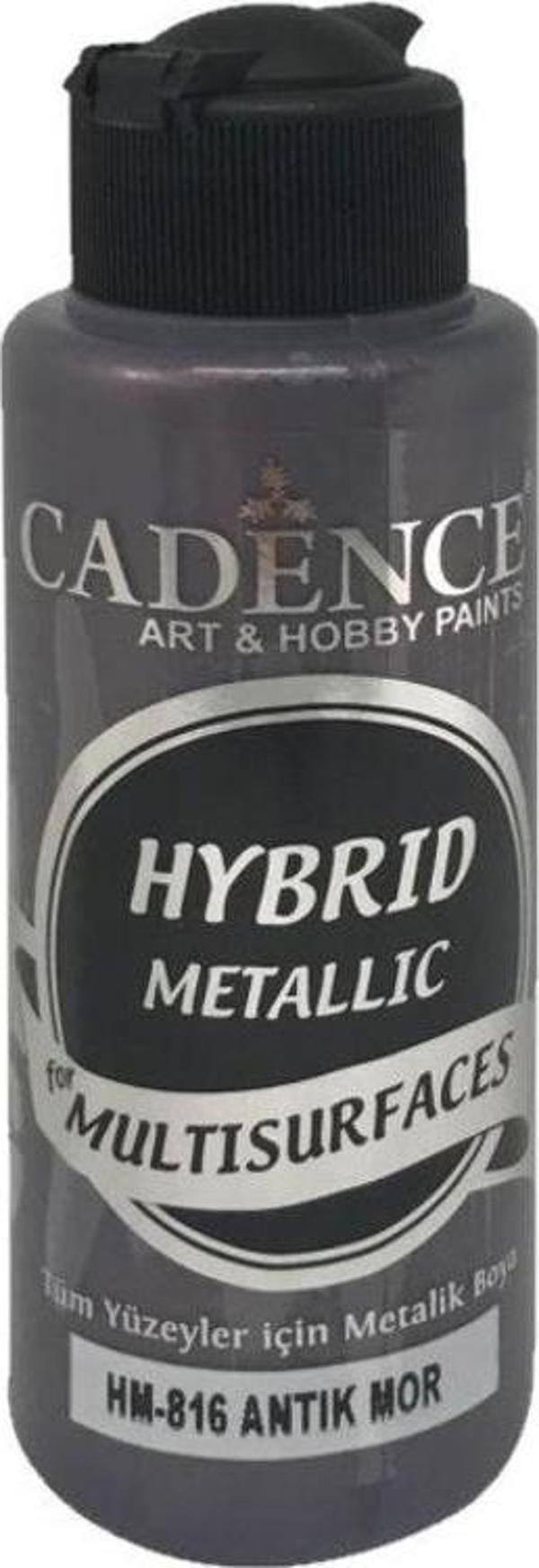 Cadence Hybrid Multisurface Metalik Boya 120 ml. HM-816 ANTİK MOR - Image 1
