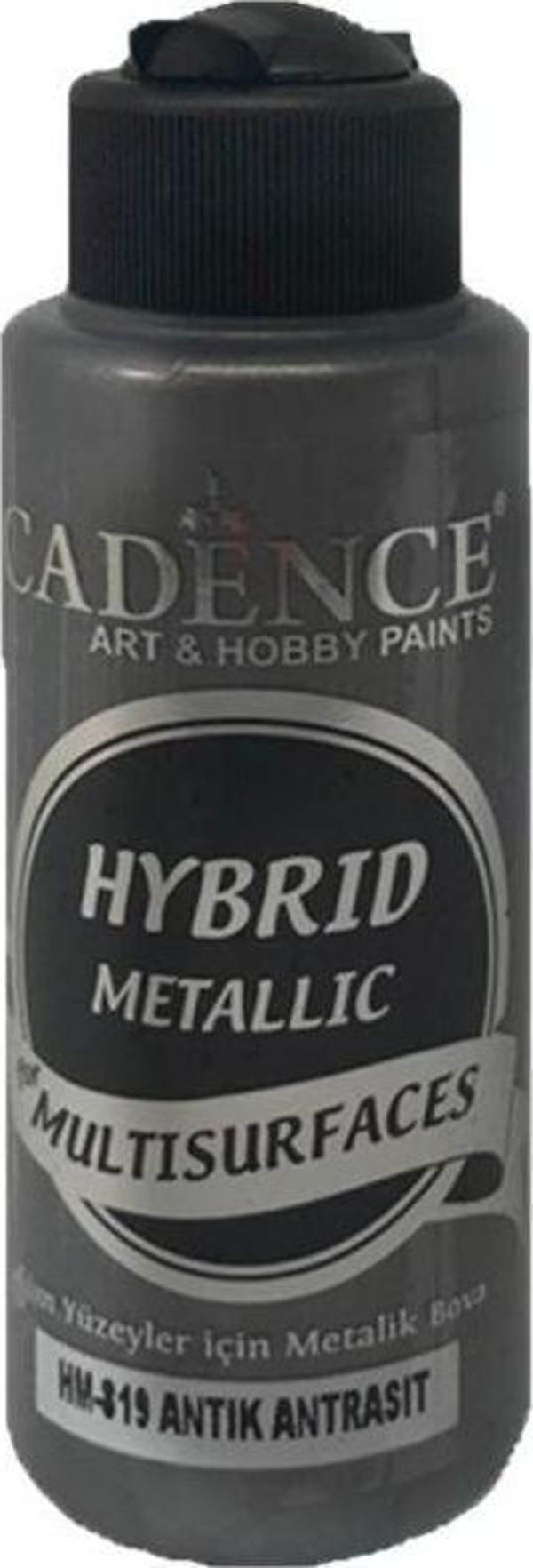 Cadence Hybrid Multisurface Metalik Boya 120 ml. HM-819 ANTİK ANTRASİT - Image 1