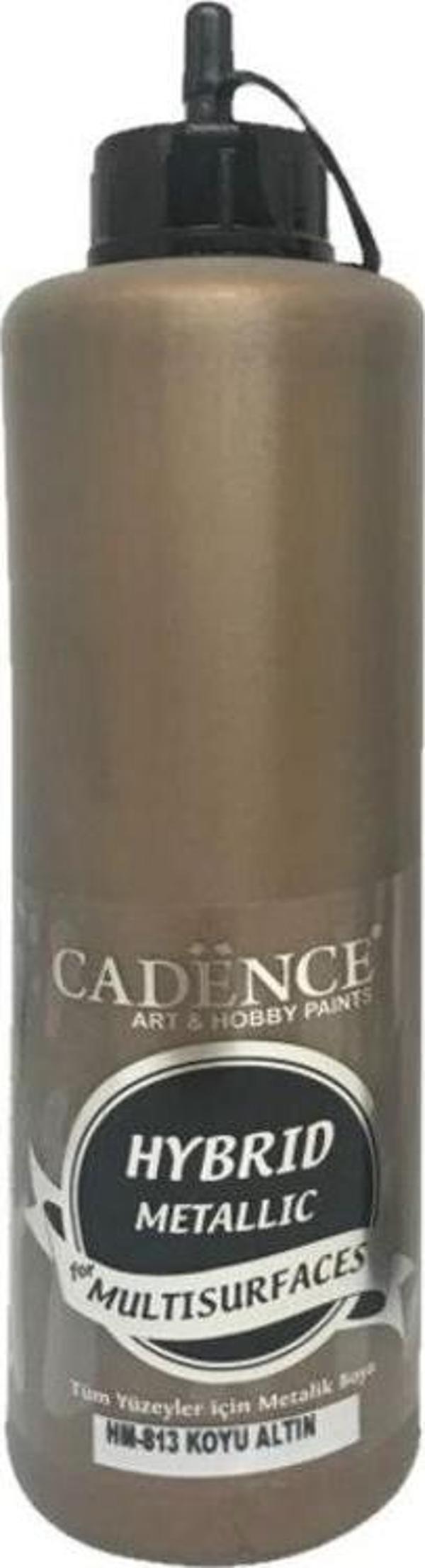 Cadence Hybrid Multisurface Metalik Boya 500 ml. HM-813 KOYU ALTIN - Image 1