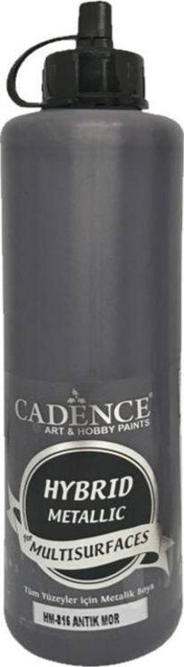 Cadence Hybrid Multisurface Metalik Boya 500 ml. HM-816 ANTİK MOR - Image 1