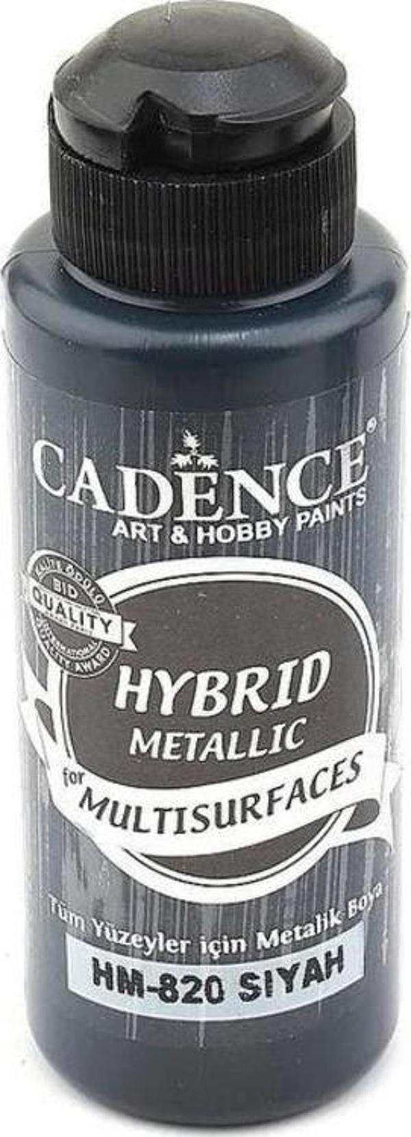 Cadence Hybrid Multisurface Metalik Boya 120 ml. HM-820 SİYAH - Image 1