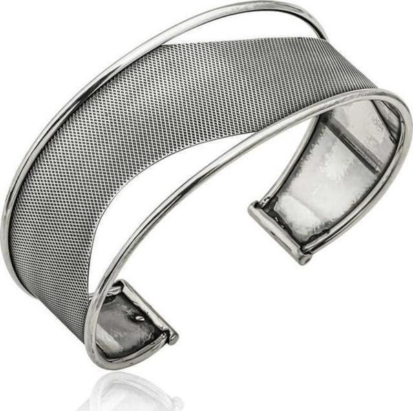 Himarry 925 Ayar Gümüş Eskitme Desenli Bilezik - Image 1