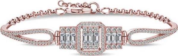 Himarry ​925 Ayar Gümüş Rose Baget Bileklik - Image 1