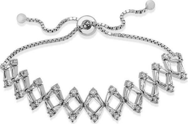 Himarry 925 Ayar Gümüş Asansörlü Baget Taşlı Bileklik - Image 1