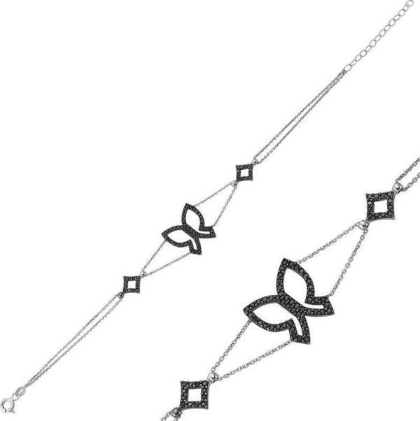 Himarry 925 Ayar Gümüş Kelebek Bileklik - Image 1