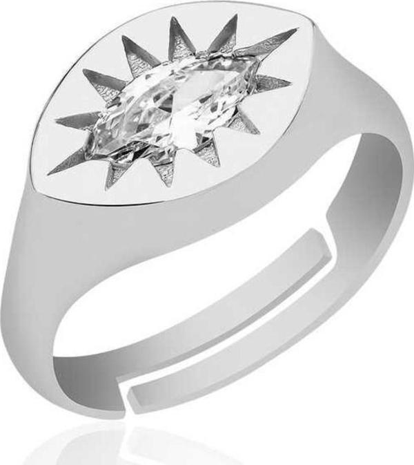 Himarry 925 Ayar Gümüş Ayarlanabilir Kuzey Yıldızı Şovalye Yüzük - Image 1