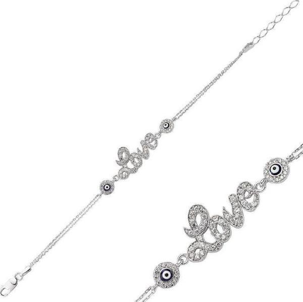 Himarry 925 Ayar Gümüş Love Bileklik - Image 1