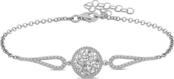 Himarry 925 Ayar Gümüş Baget Taşlı Bileklik - Image 1