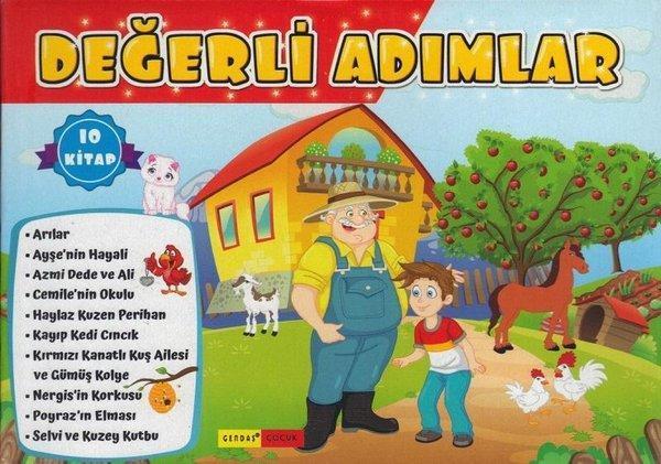 2 ve 3. Sınıflar için Değerli Adımlar Serisi Seti - 10 Kitap Takım - Gendaş Çocuk - Image 1