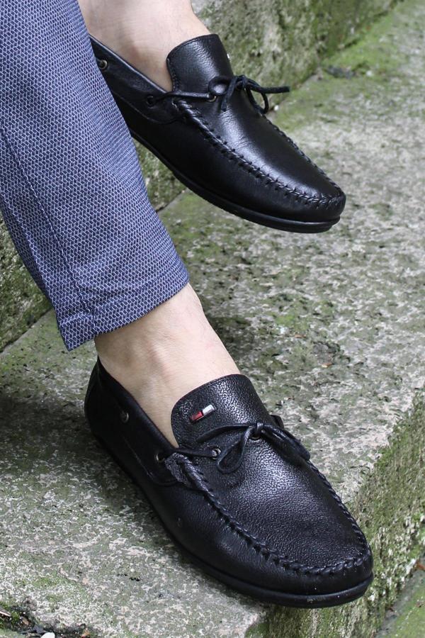 Hakiki Deri Erkek Loafer Ayakkabı 628MA01 - Image 1