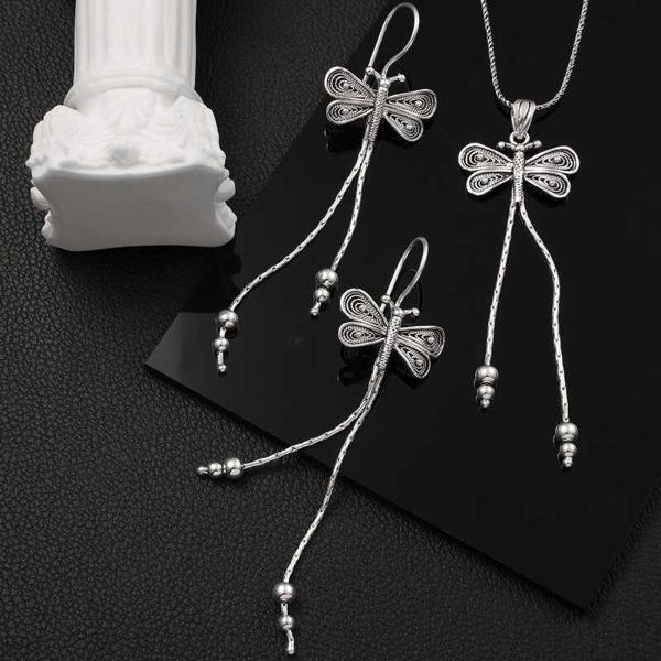 Himarry Gümüş Telkari Yusufçuk Kadın Set - Image 1