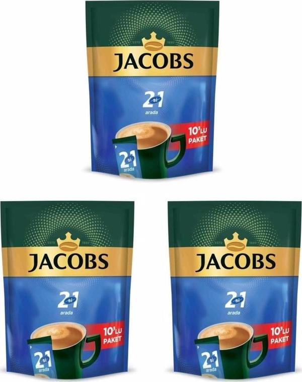 Jacobs 2 Si 1 Arada 14 gr 10 Lu Paket 3 Paket - Image 1