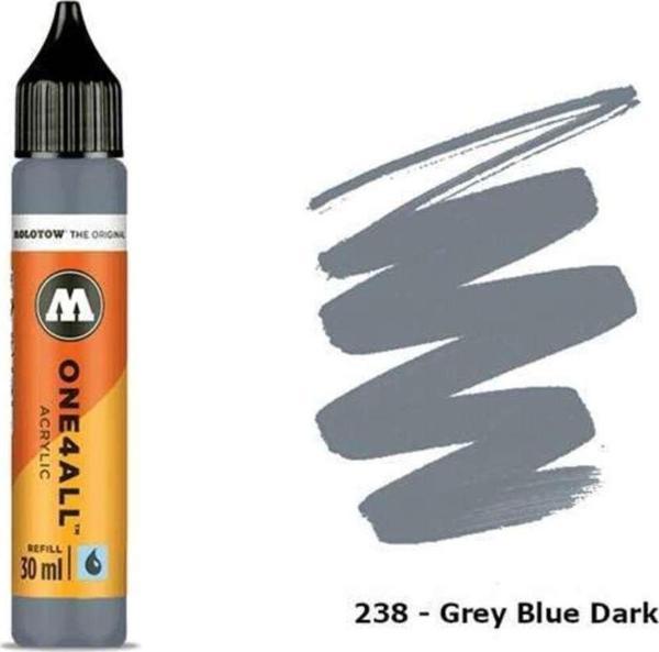 Molotow One4All Akrilik Mürekkep Refill 30 Ml Grey Blue Dark 238 - Image 1