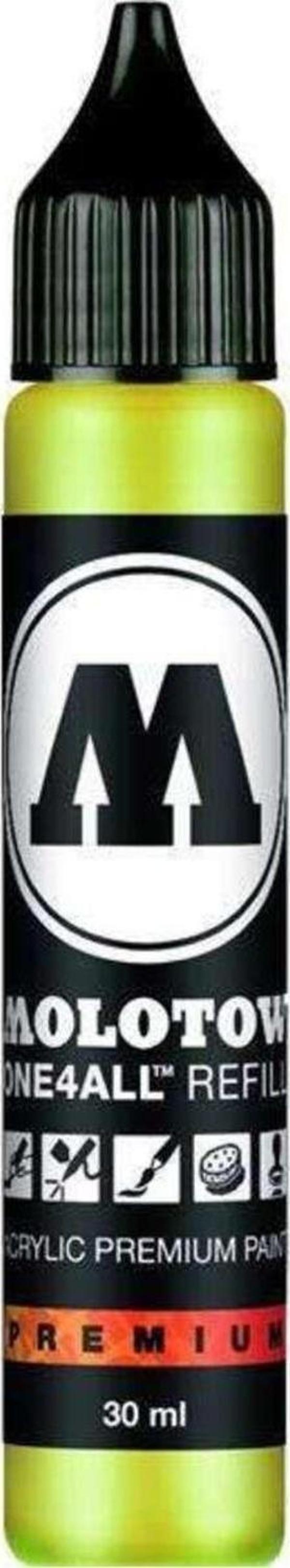 Molotow One4All Akrilik Mürekkep Refill 30 Ml Fluorescent Yellow 220 - Image 1