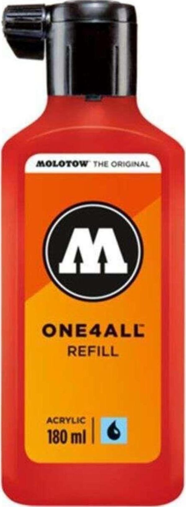 Molotow One4All Akrilik Mürekkep Refill 180 Ml Traffic Red 013 - Image 1