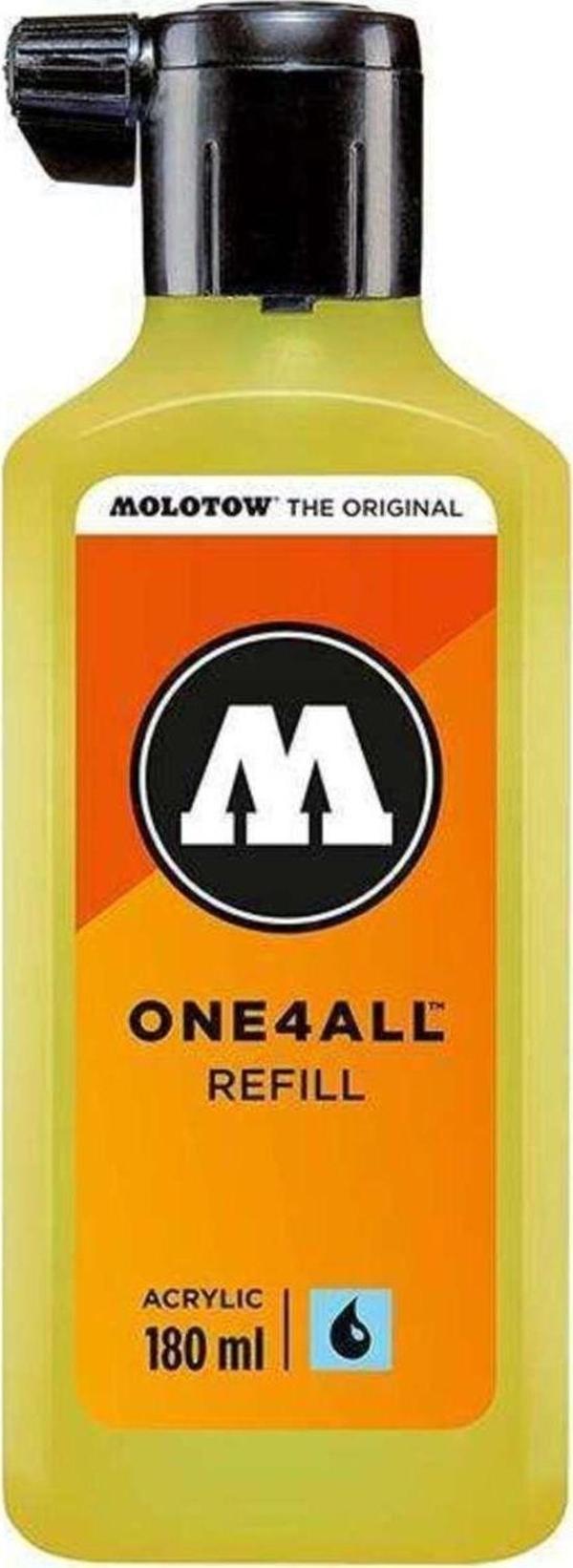 Molotow One4All Akrilik Mürekkep Refill 180 Ml Neon Yellow Fluorescent 220 - Image 1