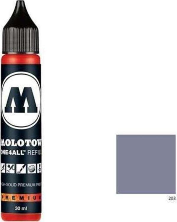Molotow One4All Akrilik Mürekkep Refill 30 Ml Cool Grey 203 - Image 1